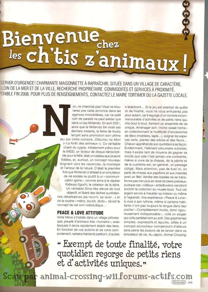 Dossier Animal Crossing City Folk du Nintendo Magazine Accf_p12
