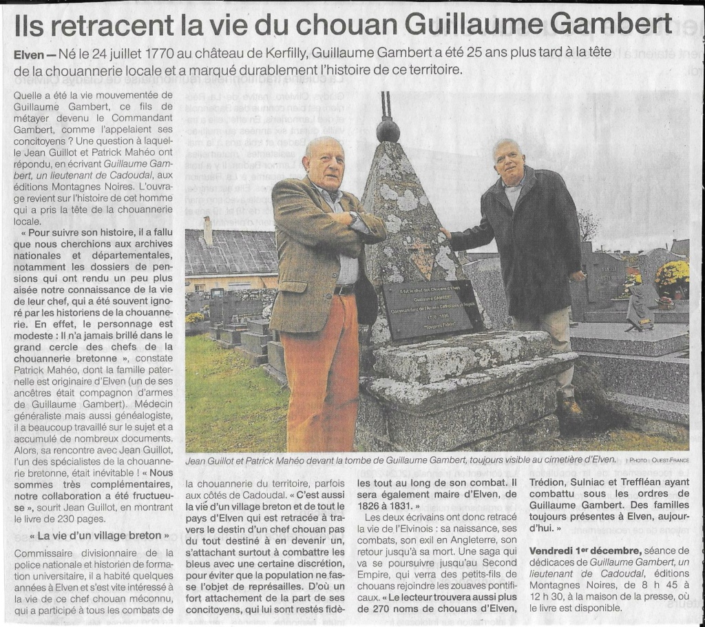 Guillaume Gambert un lieutenant de Cadoudal Chouan10