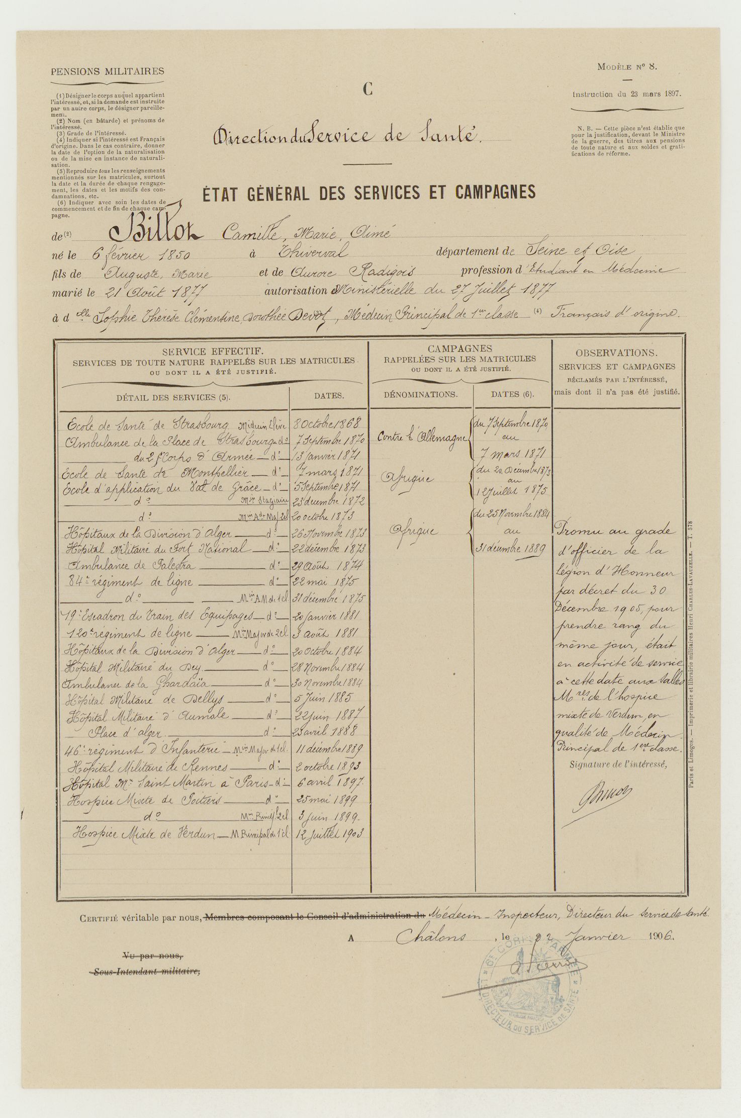 Lieutenant BILLOT Camille Félix Guillaume (+14/07/1914) Billot11
