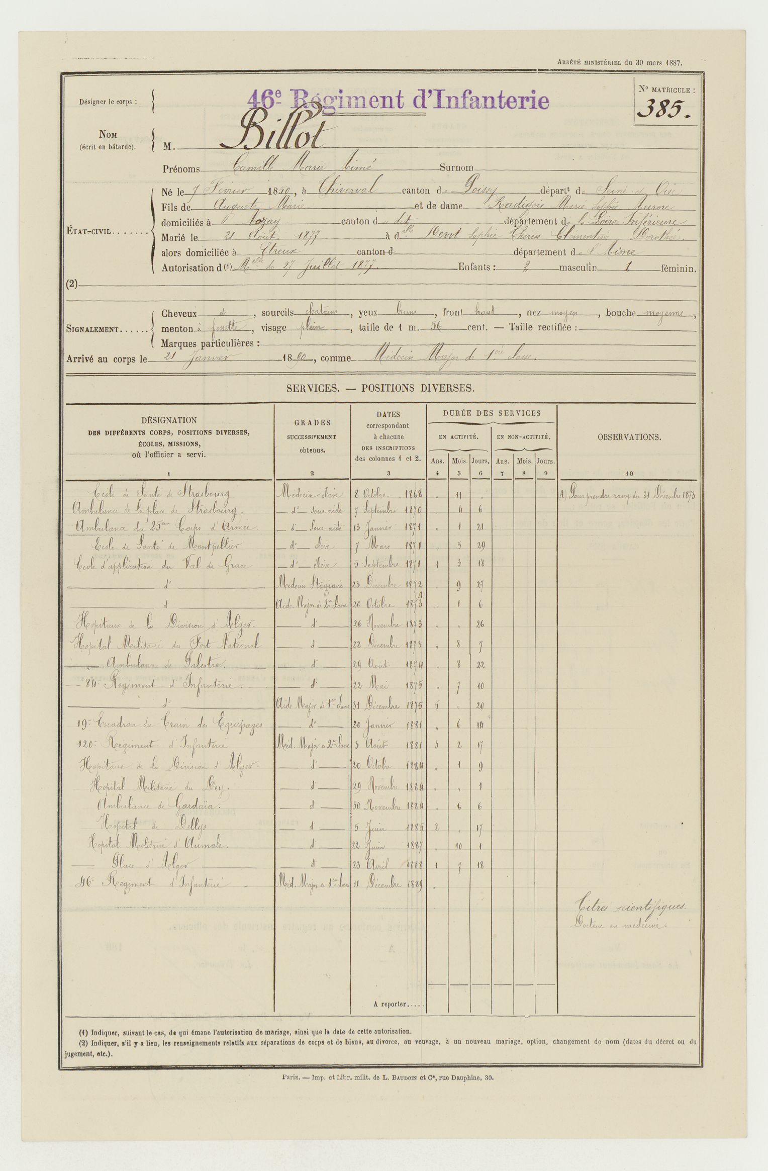 Lieutenant BILLOT Camille Félix Guillaume (+14/07/1914) Billot12