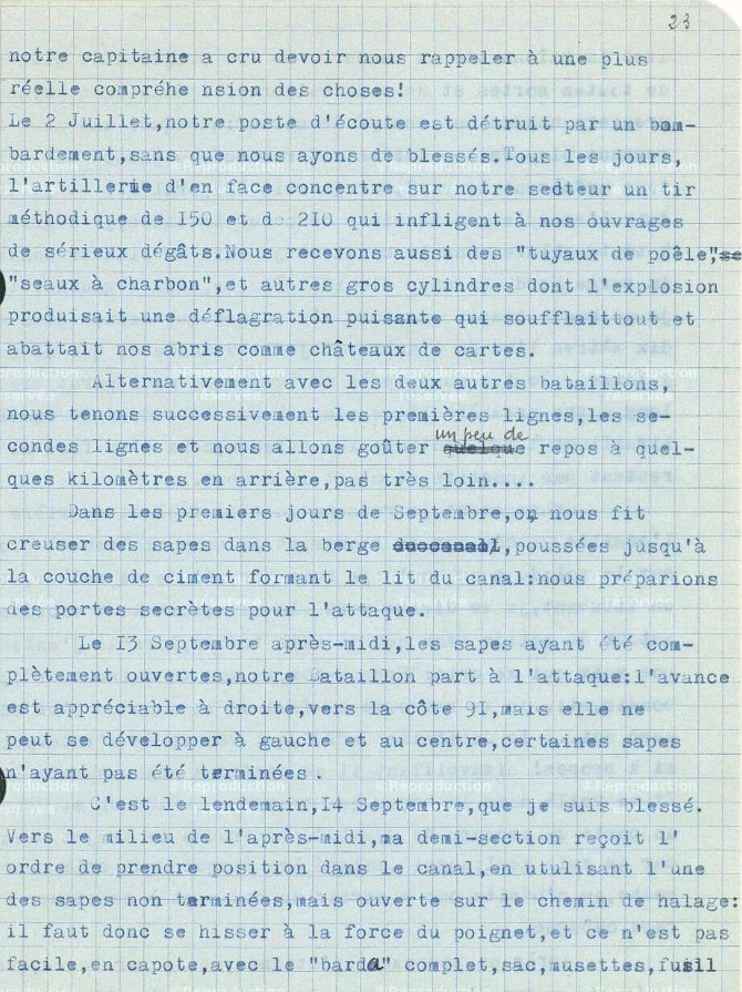 Carnet d'Eugène Achille Paul Bastide (1895-1971) du 201e RI P713