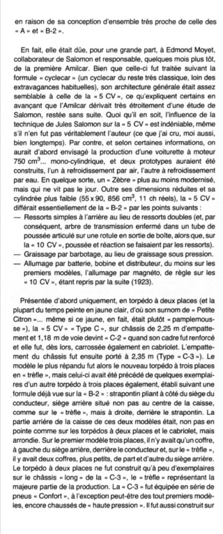 Citroen  5HP- extraits  de " Quai de Javel , Quai Andre Citroen " par Pierre Dumont - 1976 232