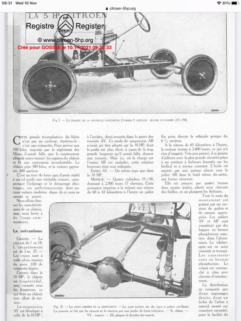 La 5HP CITROEN  par Baudry de Saunier - Omnia (Nov 1921) 78436510