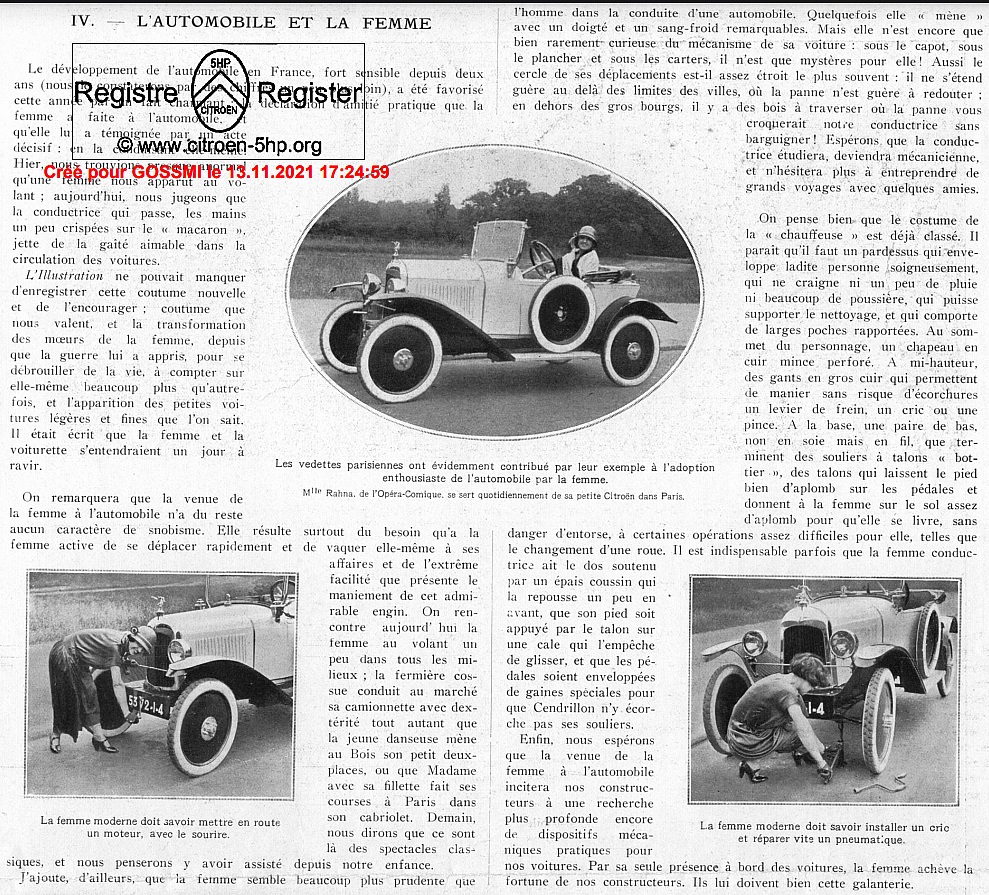 L' Automobile et la Femme - L' illustration (1924 ) Autfem10
