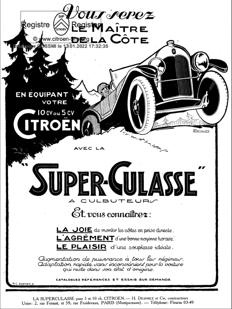 La  Super-Culasse 5HP  par Ch. Faroux - La Vie Automobile ( 1924 )  Clipbo53
