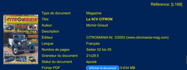 "La 5CV Citron"  dépanneuse de Louis Bouton par Michel Giraud - Citromania (2003) Img_e746
