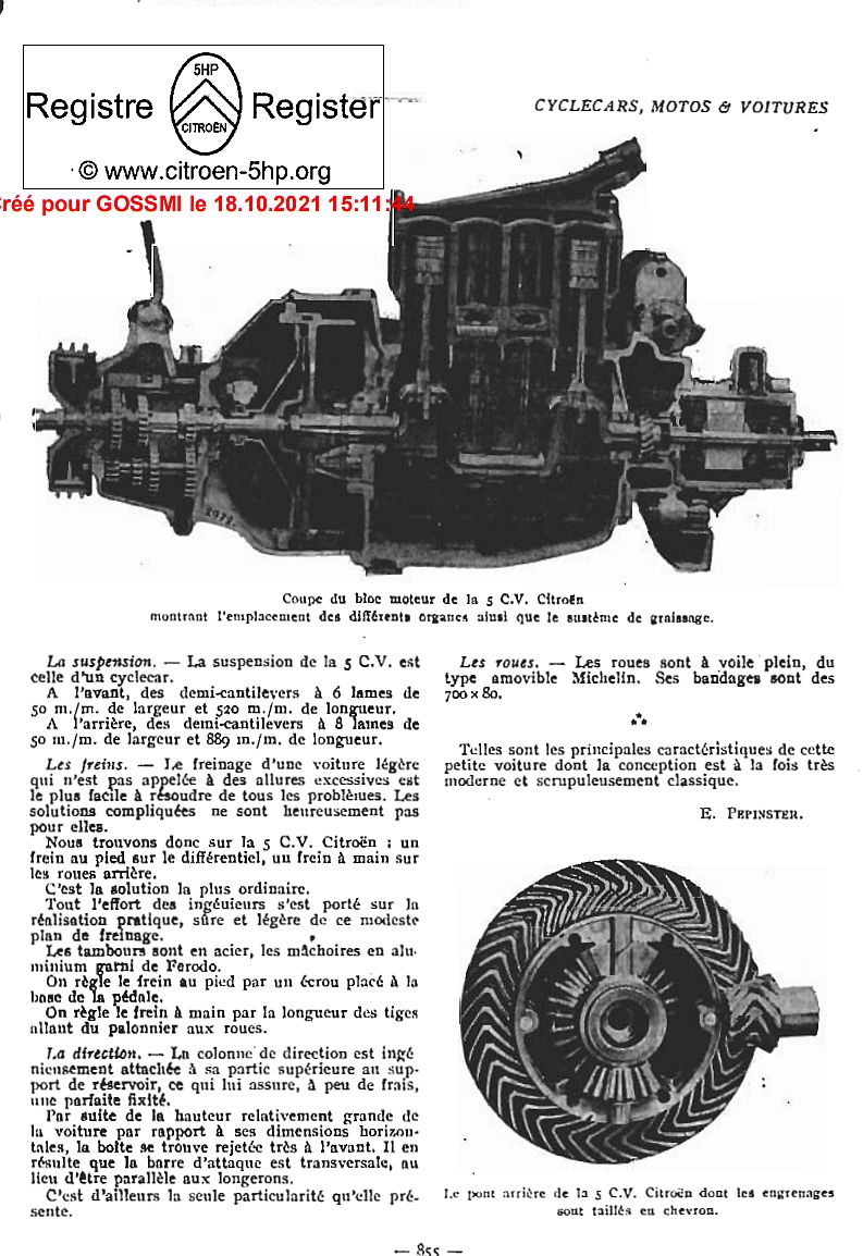 La 5 CV Citroen  par E. Pepinster (1924) Pep310