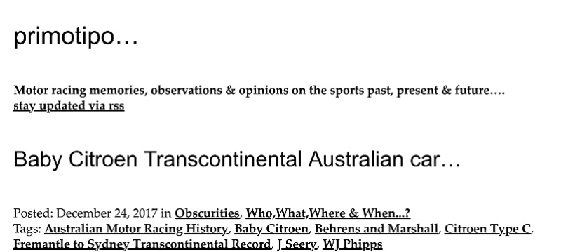 "La traversée de l' Australie par Phipps & Seery" en 1923 - Primotipo -2017 Ph1a10