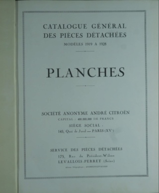 Manuels Citroën et catalogue pièces détachées 5HP Planch11