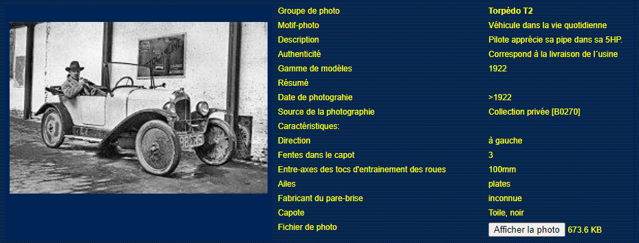 " Images Authentiques " sur  le site " 5HP CITROEN " (  www.citroen-5hp.ch/ ) S810