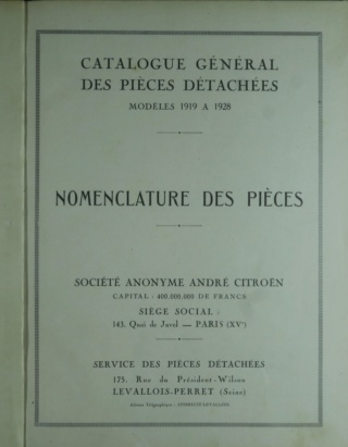 Manuels Citroën et catalogue pièces détachées 5HP Texte11