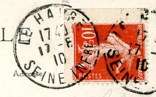 5 cts Blanc de carnet avec oblitération de 1906... Img44210