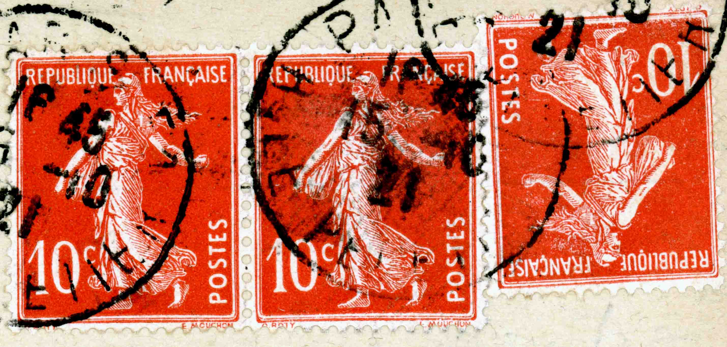 Carnets Semeuse 10 c. rouge type II Img80810