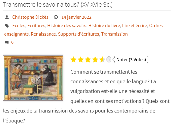 Storiavoce, web radio consacrée à l'histoire Scre1985