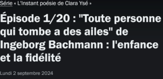 Rentrée : la grille 2024-2025 de France Culture  Scre2660