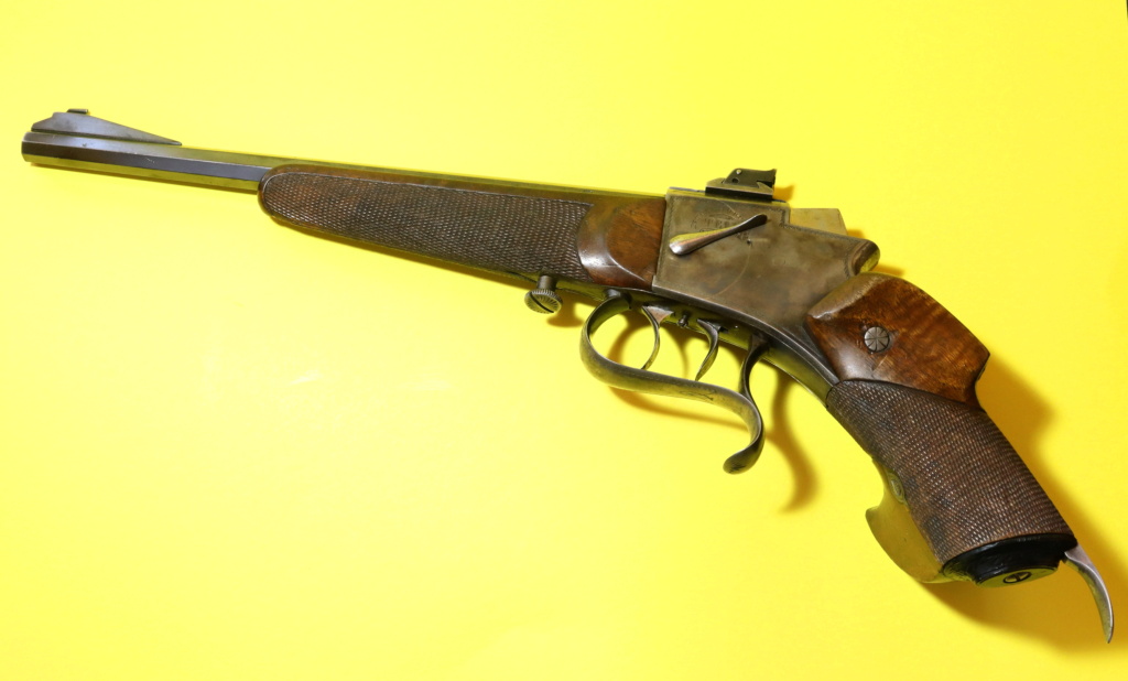 SOLD (Pending Funds) German "Tell" Free Pistol, 1935 115