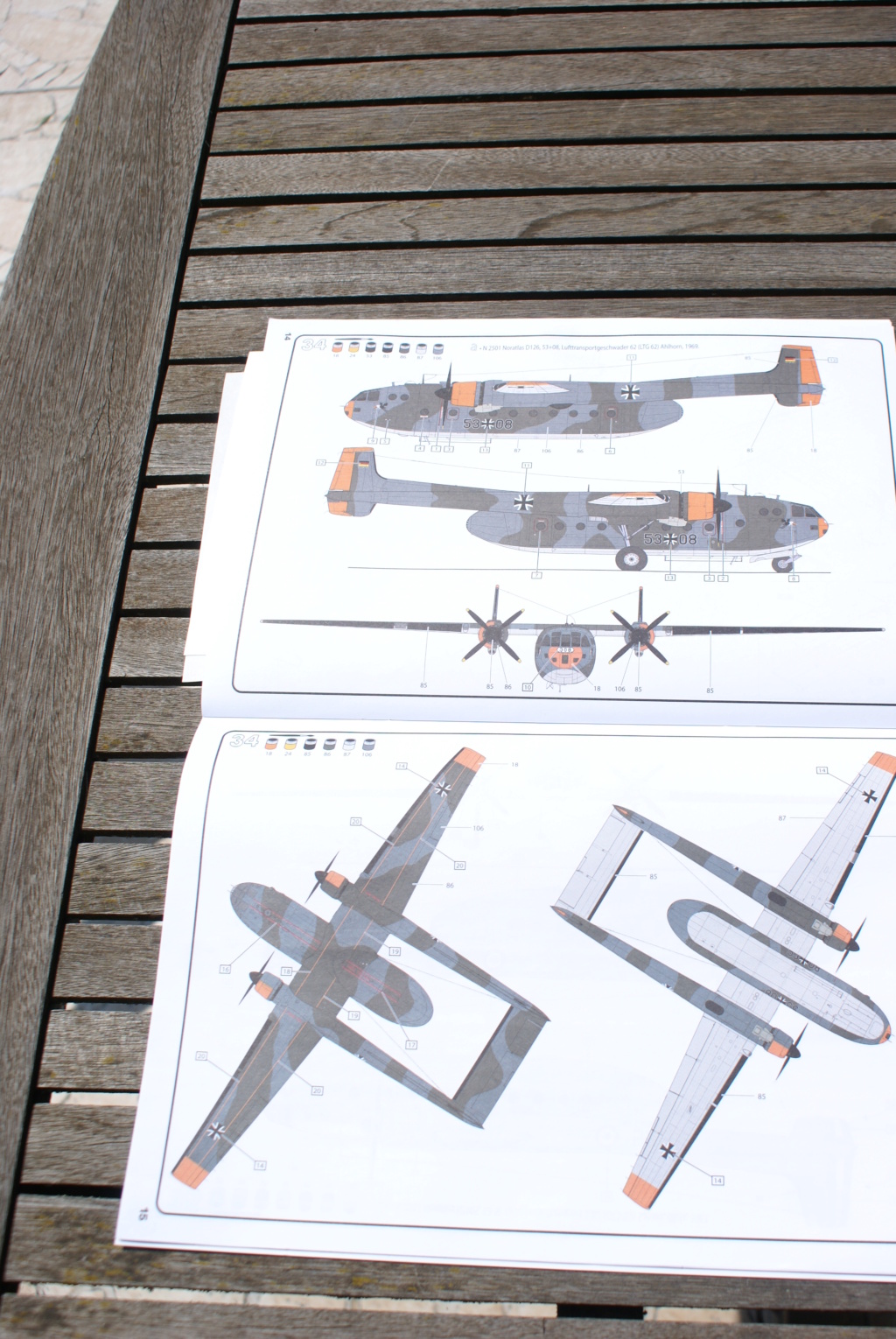 Nord 2501 & Nord 2502 Noratlas Heller au 1/72 surnommé La Grise Notice26