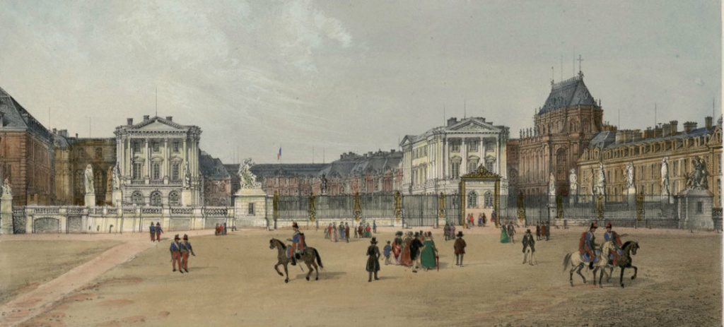 Trompe-l'oeil sur le château de Versailles 1842-i10