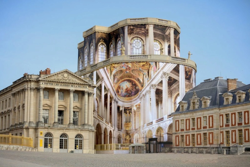 Trompe-l'oeil sur le château de Versailles 497