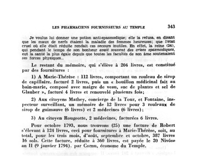 Les pharmaciens fournisseurs de la famille royale au Temple ( 1792-1794 ) _139