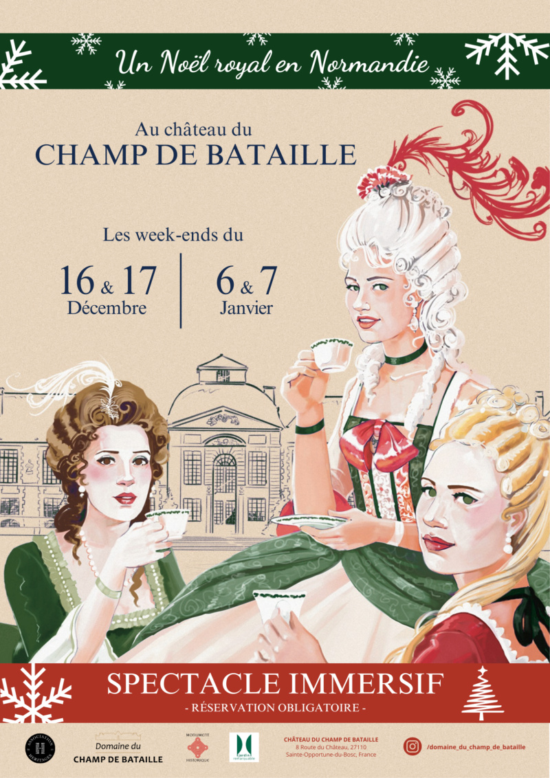 Visite théâtralisée : Louis XVI et Marie-Antoinette au château de Champ de bataille Affich10