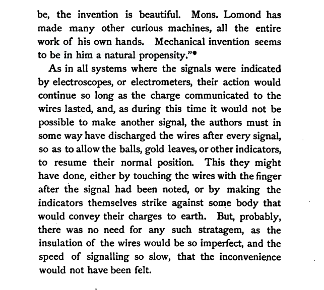  Lomond et l'invention du Télégraphe électrique Capt1481