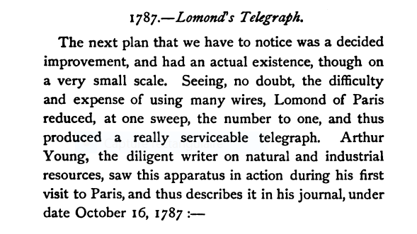  Lomond et l'invention du Télégraphe électrique Capt1483