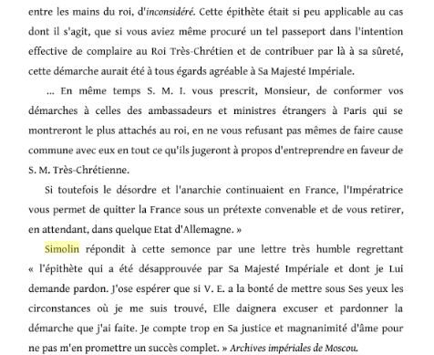 Ambassadeur de Russie en France, le baron de Simolin Captu329