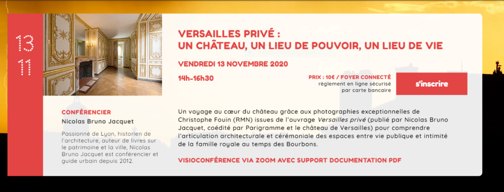 Versailles privé : un château, un lieu de pouvoir, un lieu de vie (Visioconférence le 13 Nov. 2020) Captu866