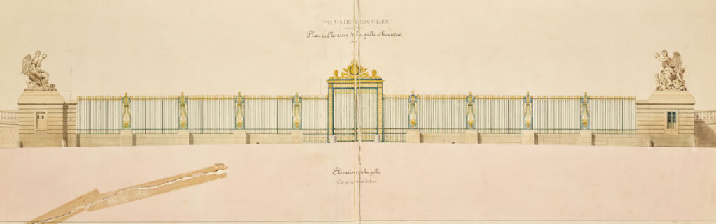Trompe-l'oeil sur le château de Versailles Dessin11