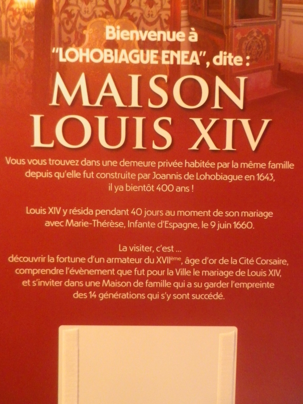 A Saint-Jean de Luz, le mariage de Louis XIV Imgp2426