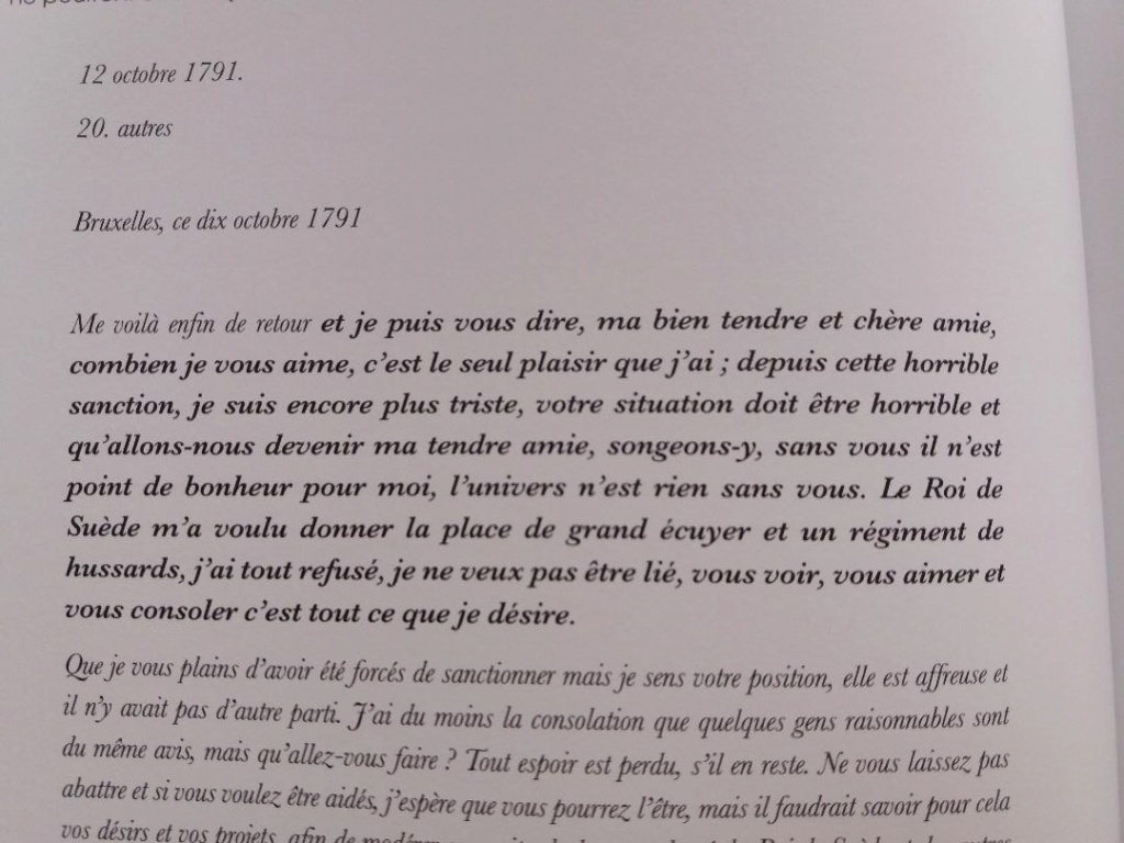 Isabelle Aristide-Hastir, Marie-Antoinette & Axel de Fersen, Correspondance secrète Thumb529