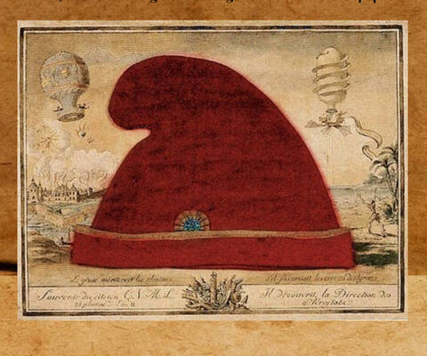 Le bonnet phrygien de la Révolution française