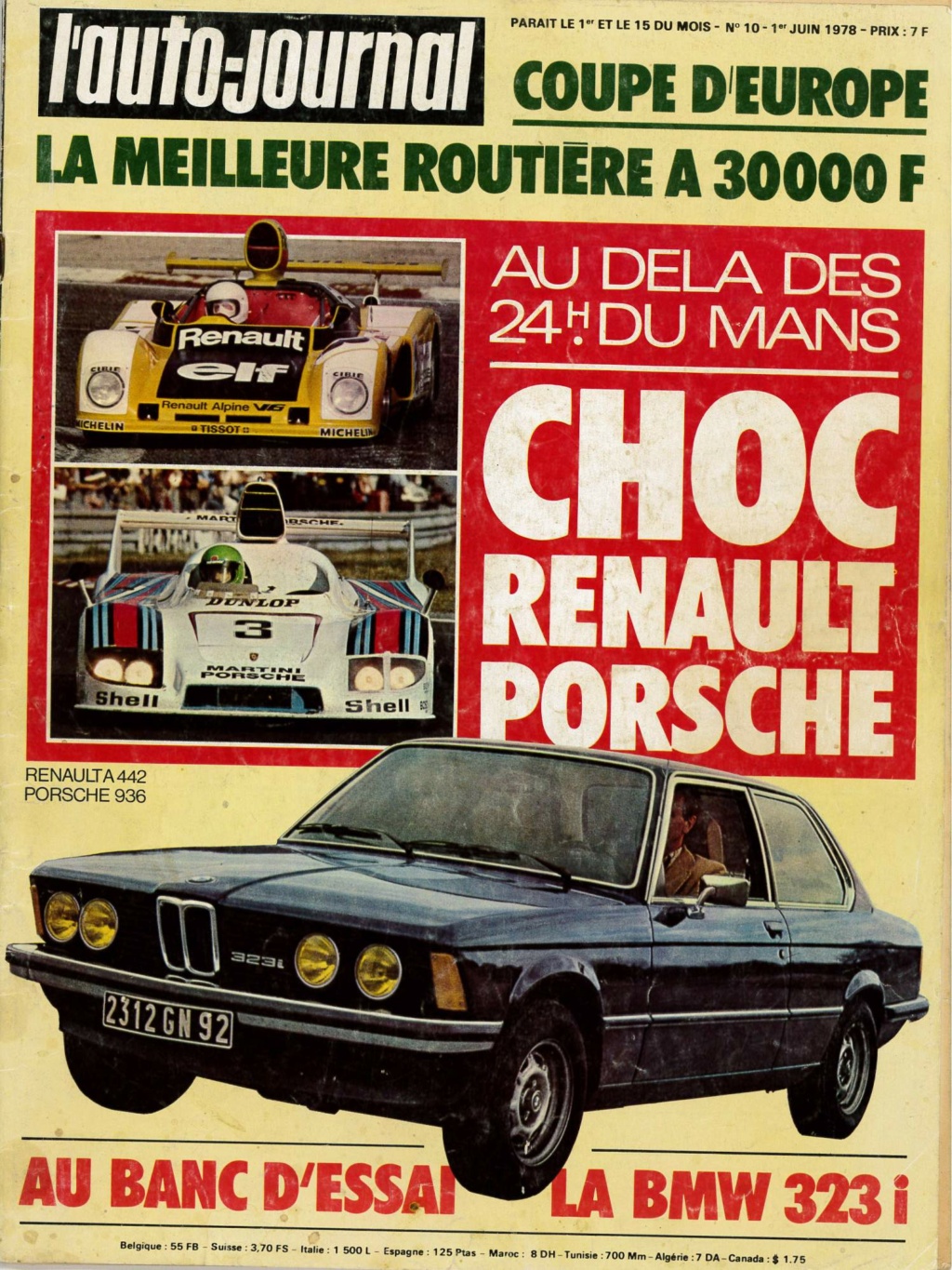 BANC D'ESSAI L'Auto-Journal 1978: 323i Maison12