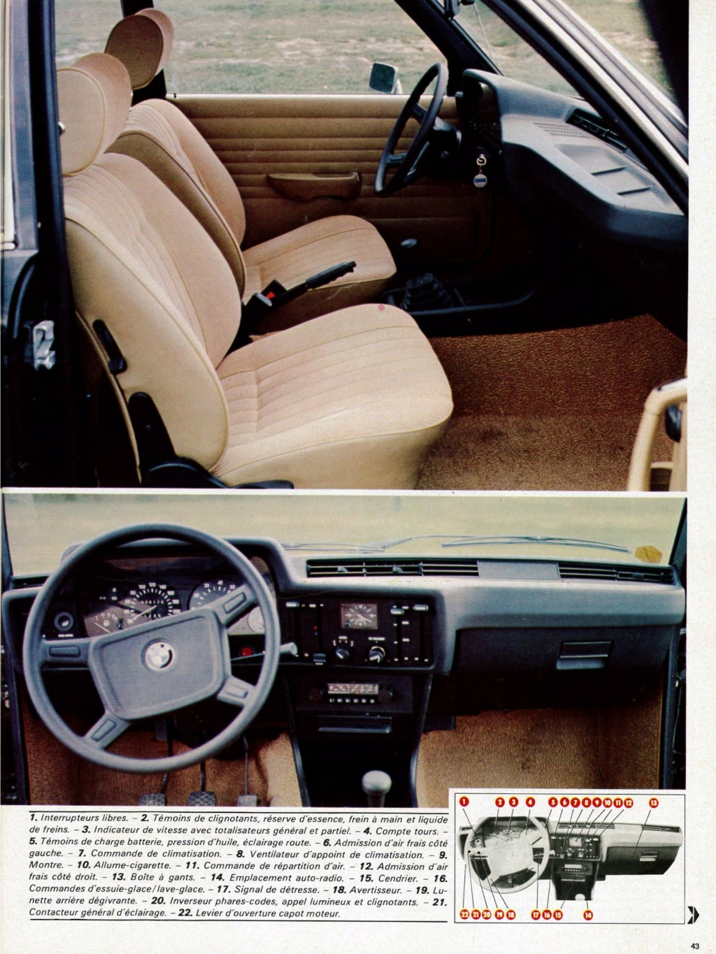 BANC D'ESSAI L'Auto-Journal 1978: 323i Maison13