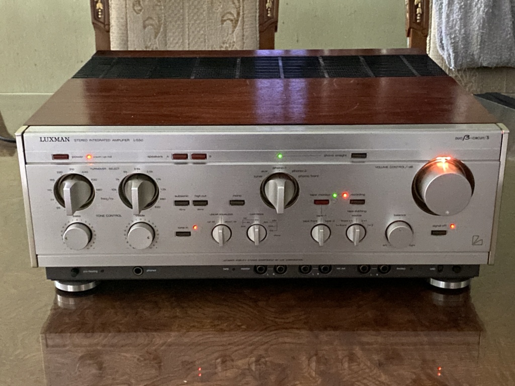 Vintage Luxman L-550 class A integrated great condition  Img_9410