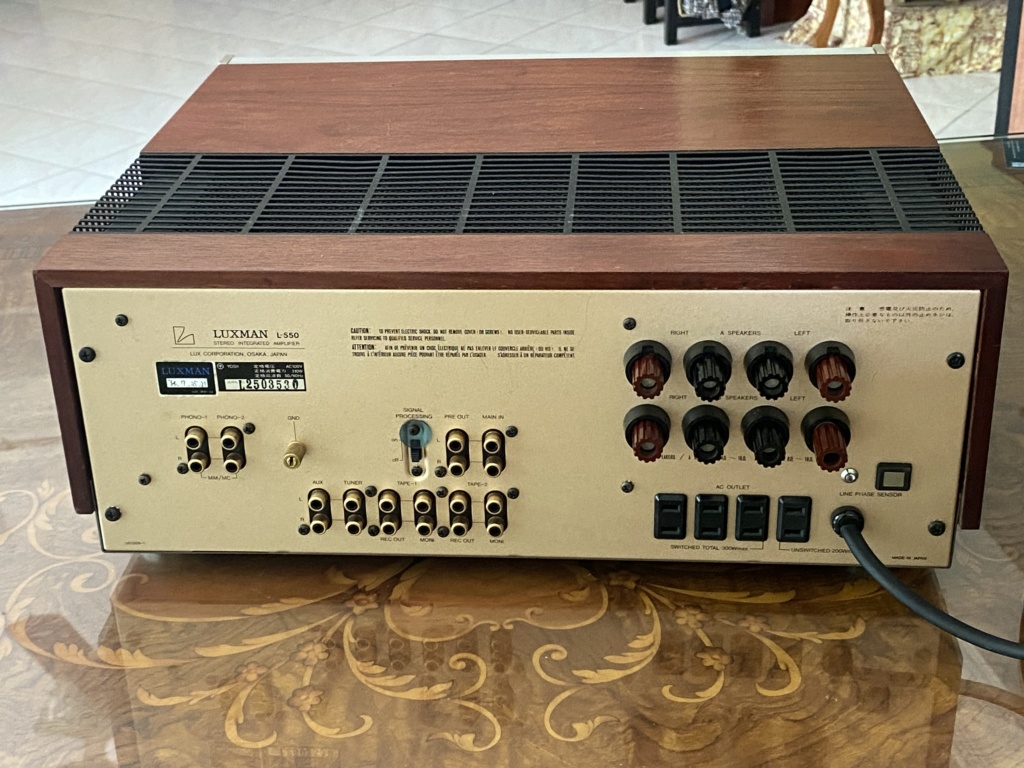 Vintage Luxman L-550 class A integrated great condition  Img_9412