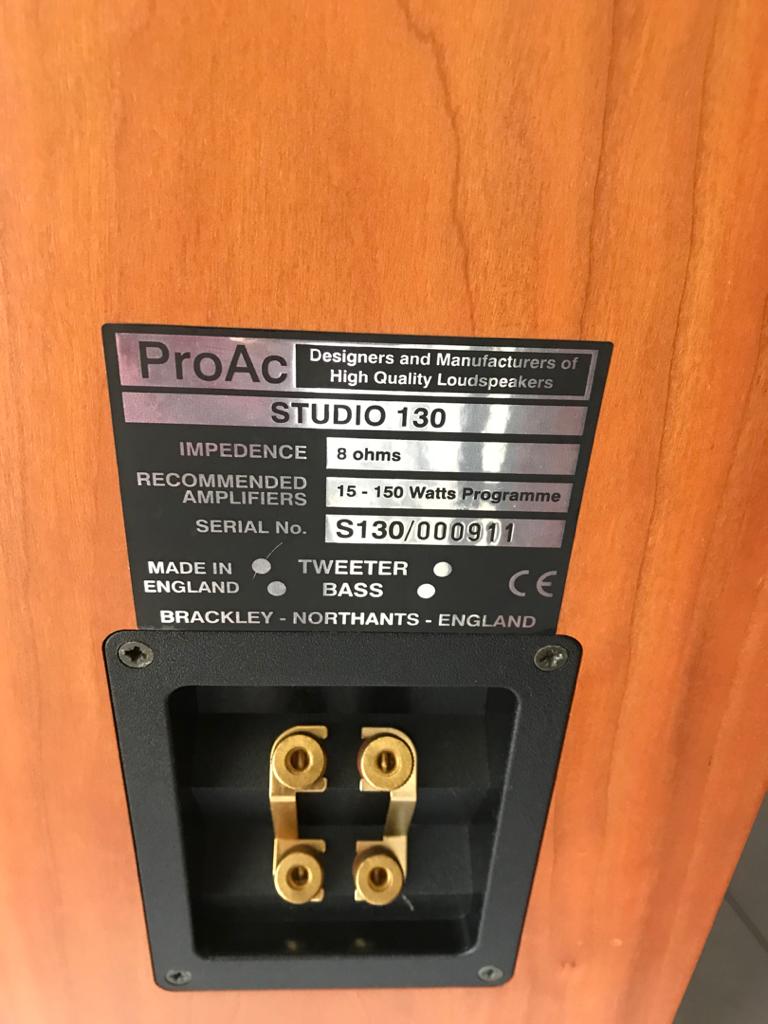 SOLD ProAc Studio 130 Floor Standing Speakers - Great Condition P319