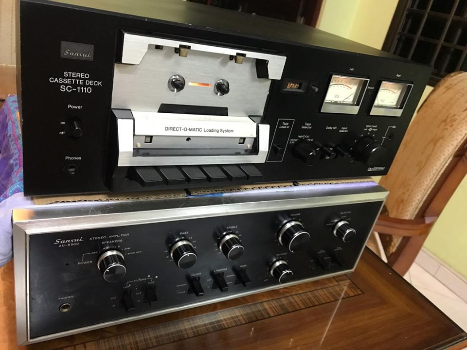 Sansui AU-6500 & Sansui SC-1110 SOLD S110