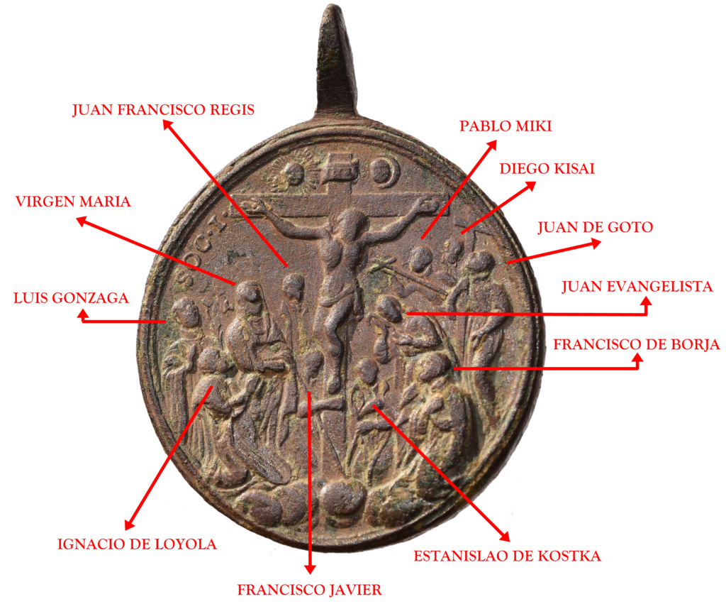 Crucificado y santos jesuitas / Sagrado Corazón de Jesús - s. XVIII (R.M.SXVIII-O485) Dsc_0013