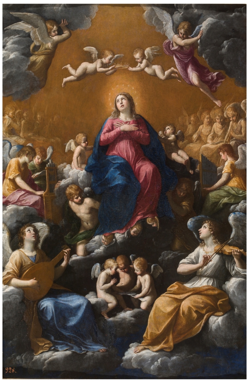 Virgen de los Ángeles (Porziuncola) / S. Francisco de Asís - s. XVII La_asu10