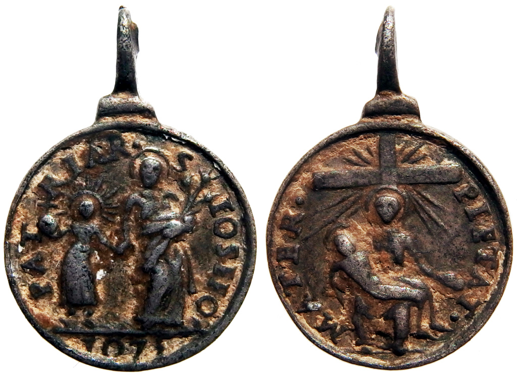 Medalla PLATA 1675 - Virgen de la Piedad / San José  (R.M. SXVII-C15) P4240012