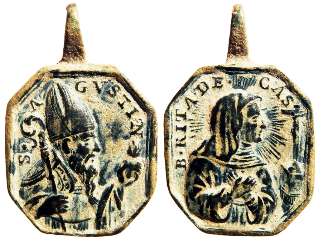 San Agustín de Hipona / Beata Rita de Cascia - s. XVIII (R.M. SXVIII-P122) P6180310