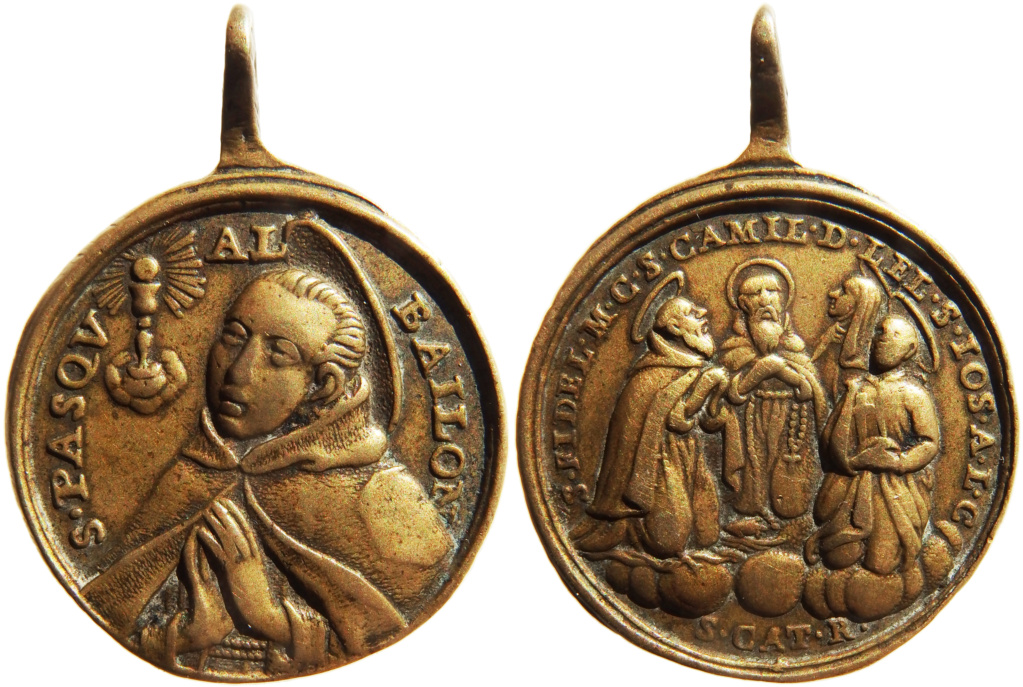 San Pascual Bailón / Cuatro santos canonizados en 1746 - s. XVIII Pb030110