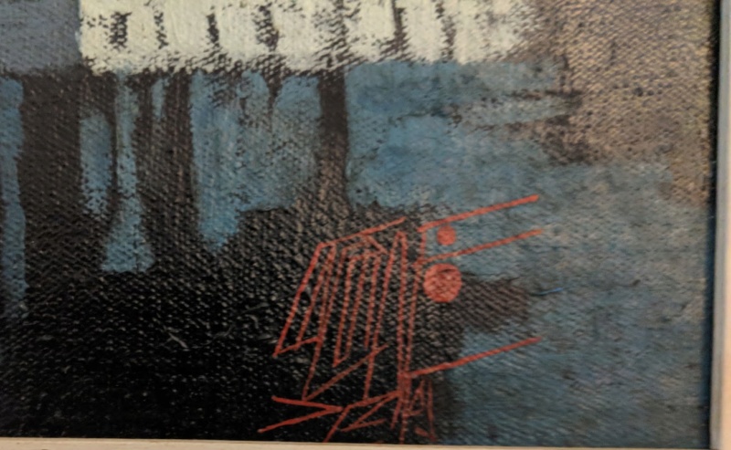 Large Impressionist O/C likely Cambodian - Angkor Wat - Signed & Annotated Mvimg_11
