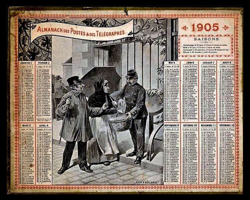 ANCIENS CALENDRIERS  2 182