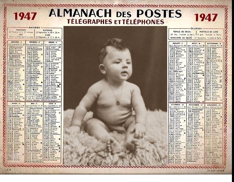 ANCIENS CALENDRIERS  1 9910