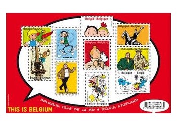 les TIMBRES SUR LE MOTIF DE TINTIN Sans1967