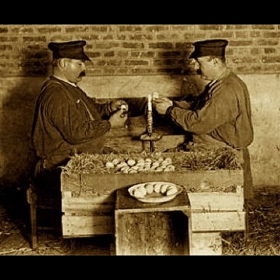 Compteurs mireurs aux Halles de Paris, vers 1900 Sans2513