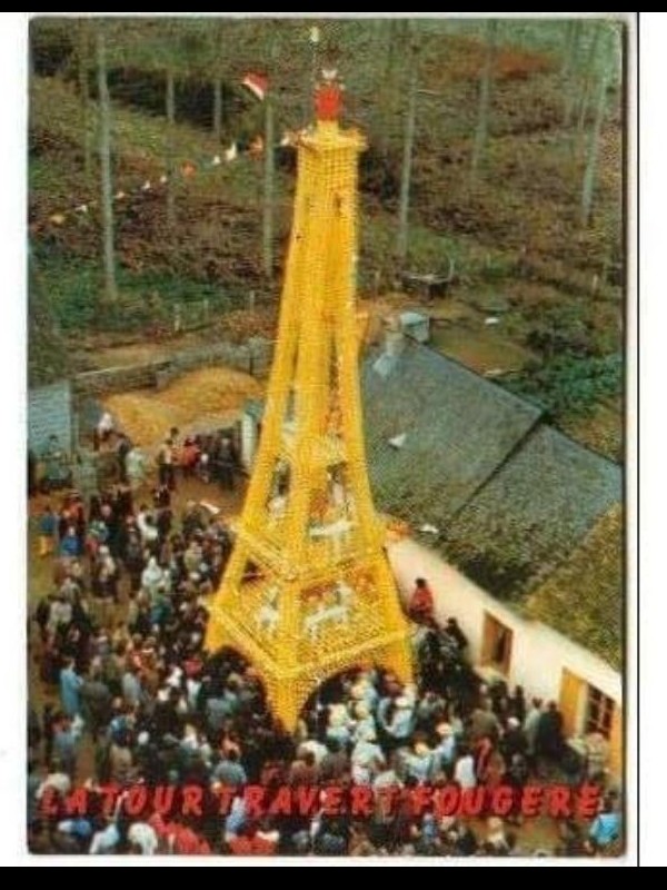 il avait créé une Tour Eiffel à partir de fers à cheval  Sans4576